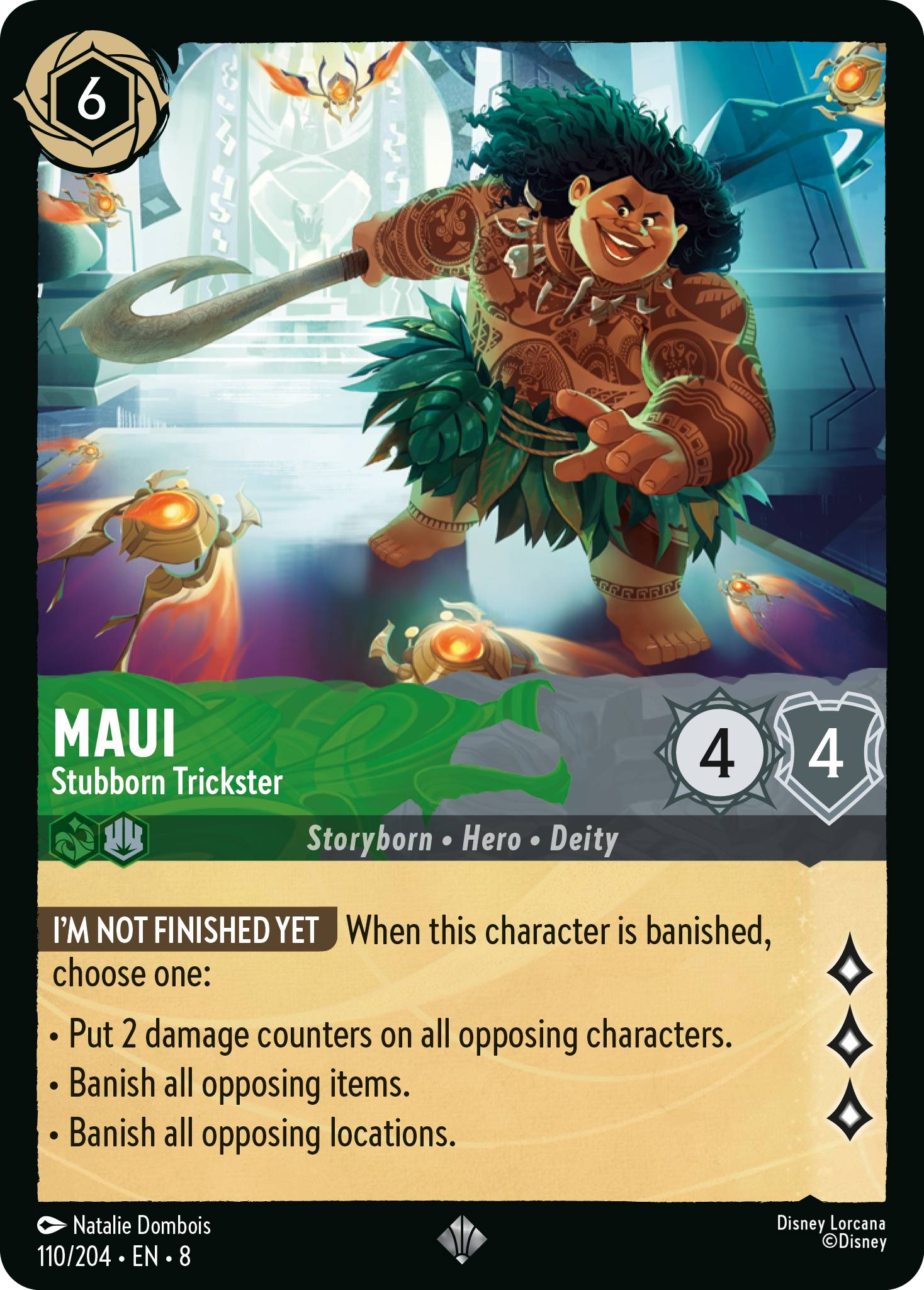 Maui - Stubborn Trickster (Reign of Jafar - 110/204 ) Super Rare