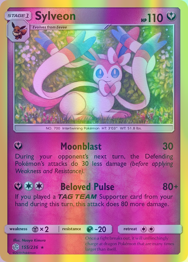 Sylveon - 155/236 (CEC) Rare - Near Mint Reverse Holofoil