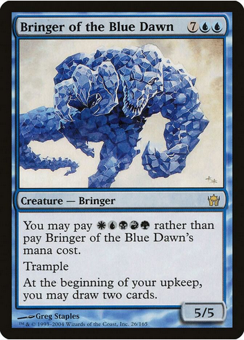 Bringer of the Blue Dawn (5DN-R-FOIL) Heavy Play