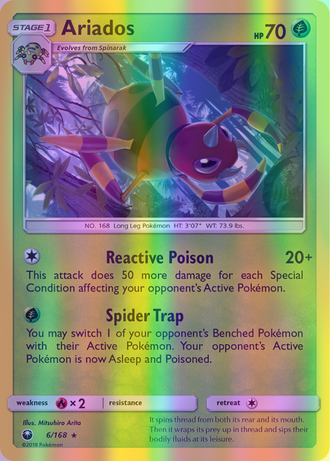 Ariados - 006/098 (AOR) Uncommon - Near Mint Reverse Holofoil