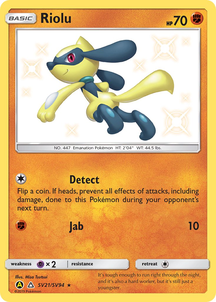 Riolu - SV21/SV94 (HIF:SV) Shiny Holo Rare - Near Mint Holofoil
