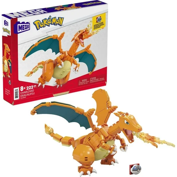 MEGA BLOCK Pokemon Charizard Building Set