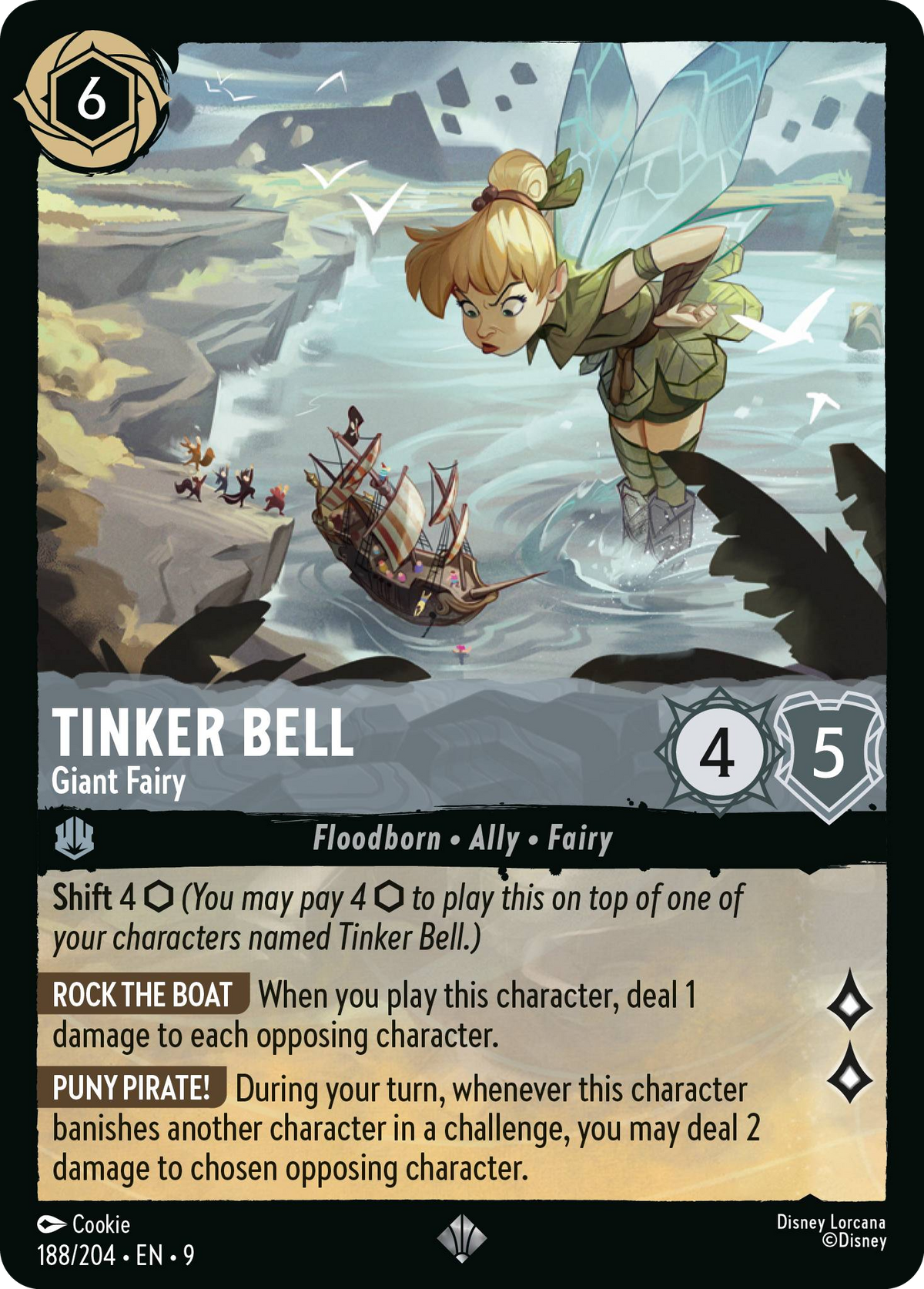 Tinker Bell - Giant Fairy (188/204 - Fabled) Super Rare