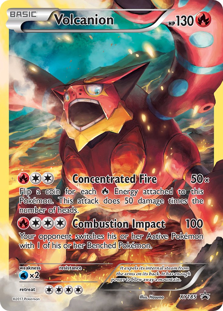 Volcanion - XY185 (XY:PR) Promo - Near Mint Holofoil