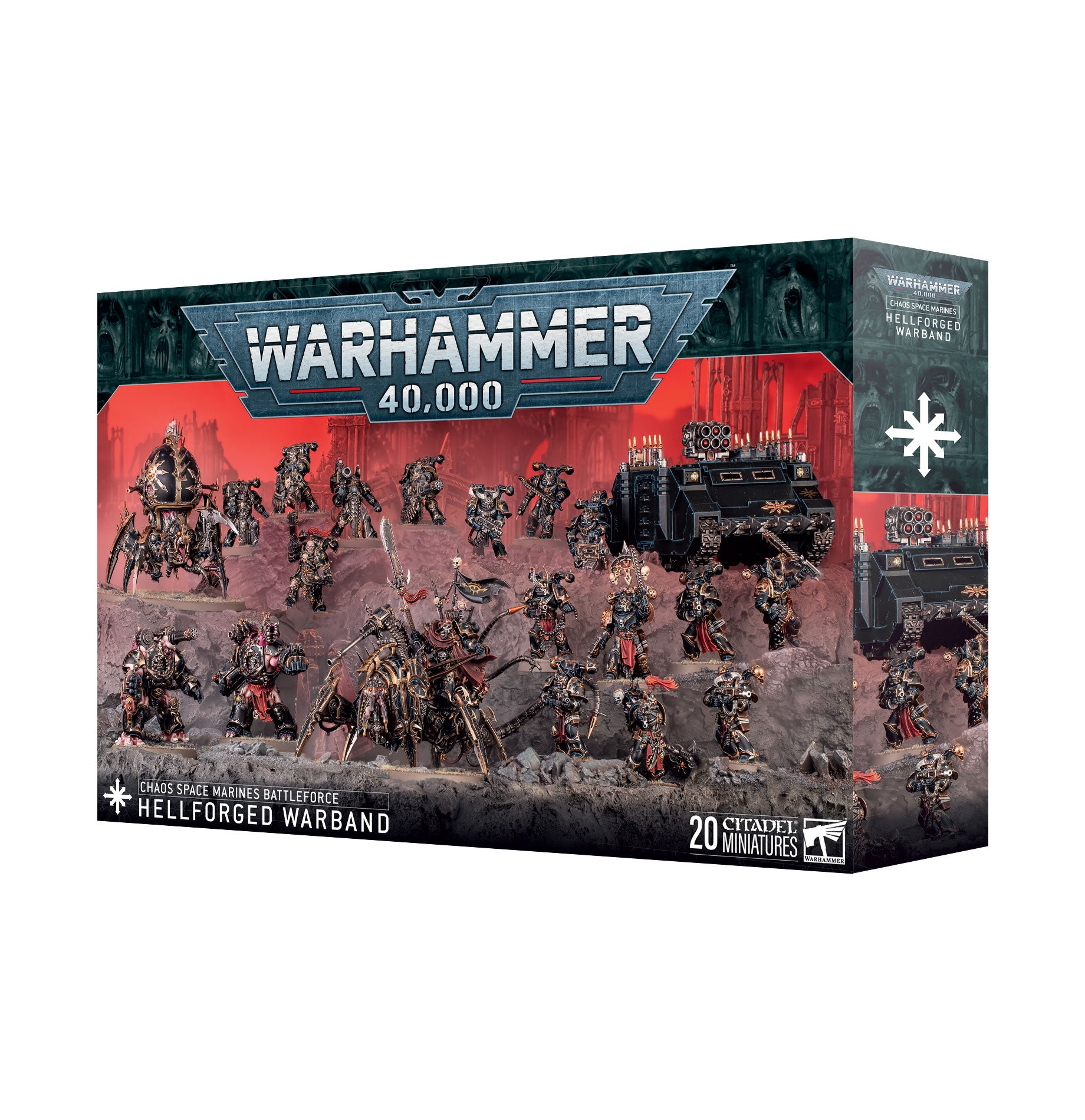 40K: Heretic Astartes: Chaos Space Marines - 2025 Battleforce: Hellforged Warband (Release Date: 11.28.25)