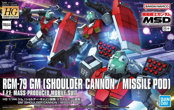 1/144 (HG): Gundam The Orgin - # RGM-79SP GM (Shoulder Cannon/ Missile Pod Equipment) E.F.F. Mass Produced Mobile Suit