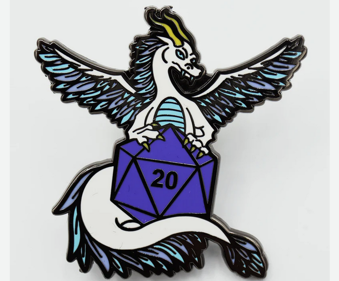 Dice Dragon Pin - Air