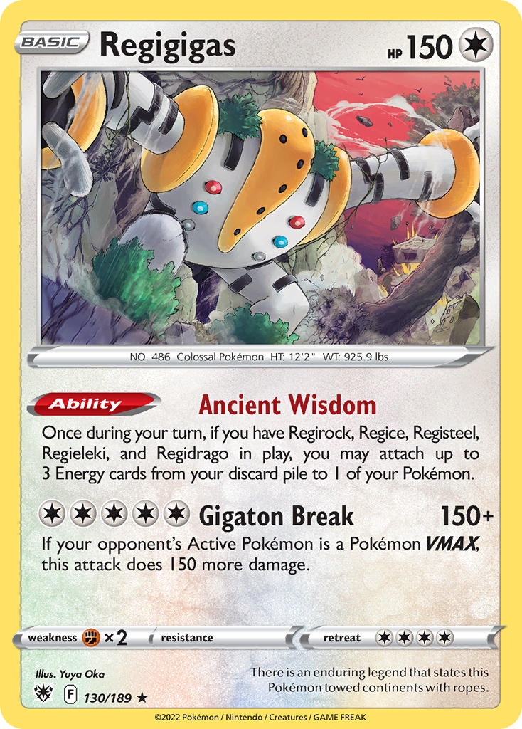 Regigigas - 130/189 (SWSH10) Holo Rare - Near Mint Holofoil