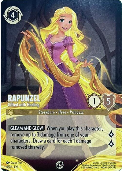Rapunzel - Gifted with Healing (Disney Lorcana Promo Cards 04/C1) Promo - Near Mint