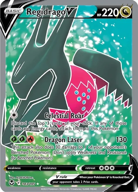 Regidrago V (Full Art) - 183/195 (SWSH12) Ultra Rare - Near Mint Holofoil