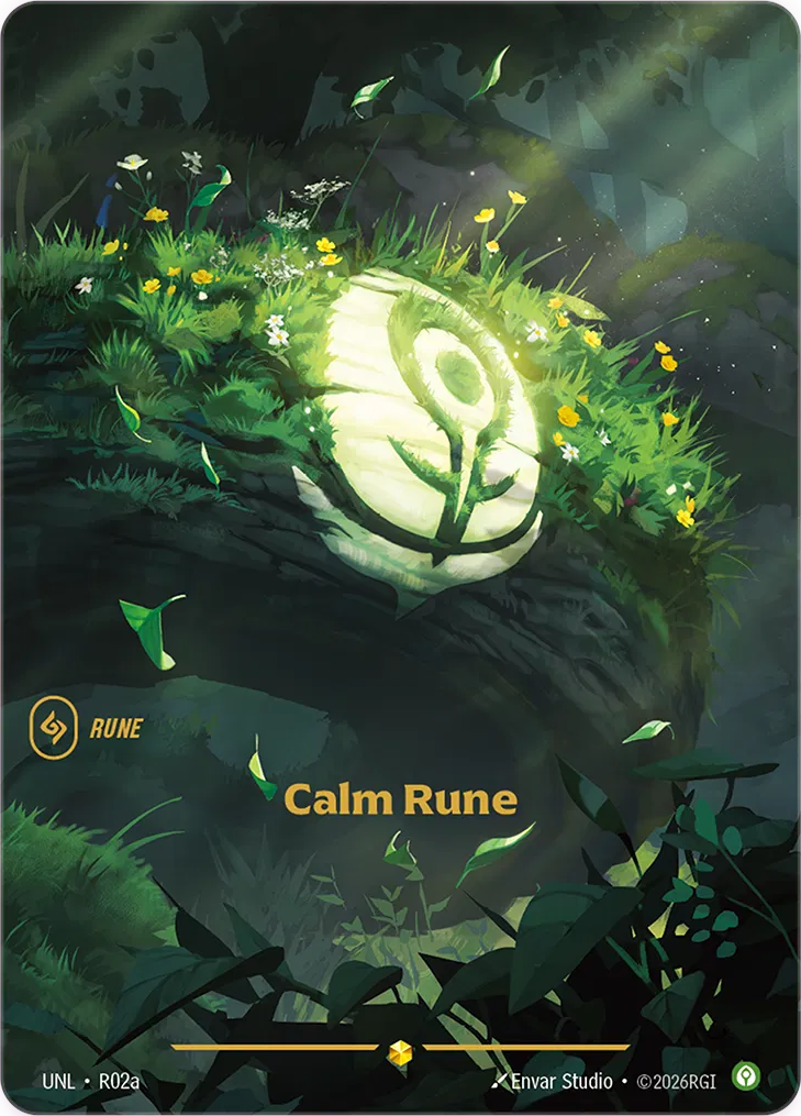 Calm Rune (Alternate Art) - R02a (UNL) Showcase