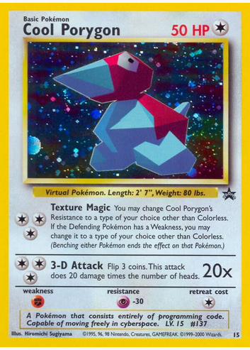 Cool Porygon (15) Moderate Play