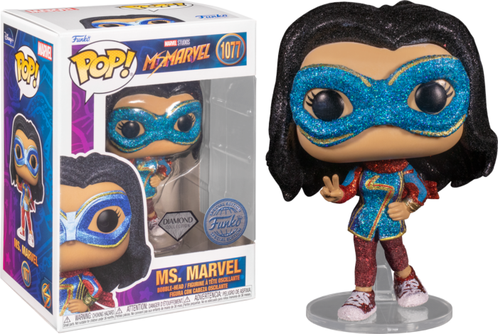 POP Figure: Marvel Ms. Marvel #1077 - Ms. Marvel (Hot Topic Exclusive) (Diamond Collection)