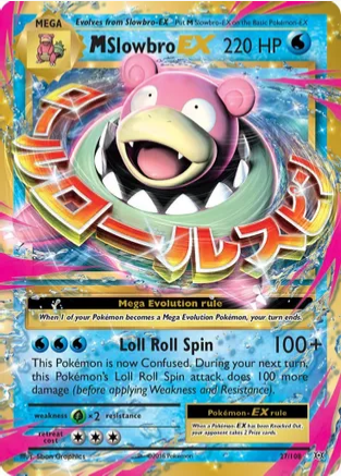 M Slowbro EX - 27/108 (EVO) Ultra Rare - Near Mint Holofoil