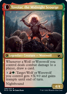 Tovolar, Dire Overlord//Tovolar, the Midnight Scourge (MID-R)