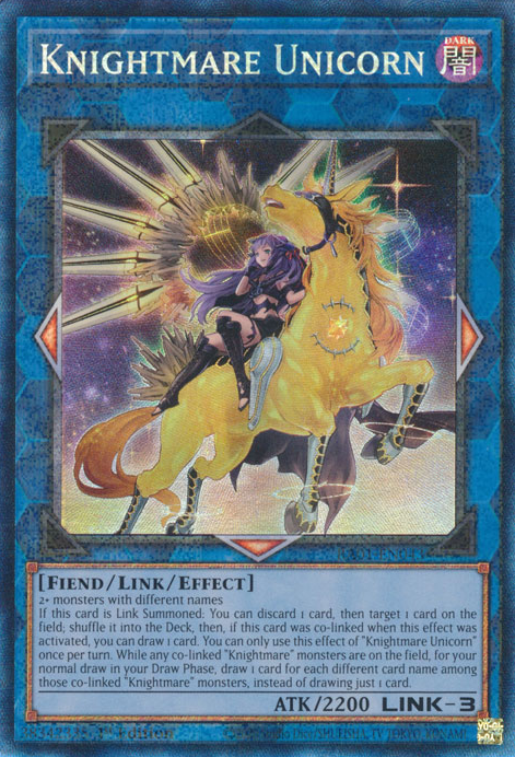 Knightmare Unicorn (Alternate Art) (RA01-EN043) Prismatic Collector’s Rare - Near Mint 1st Edition