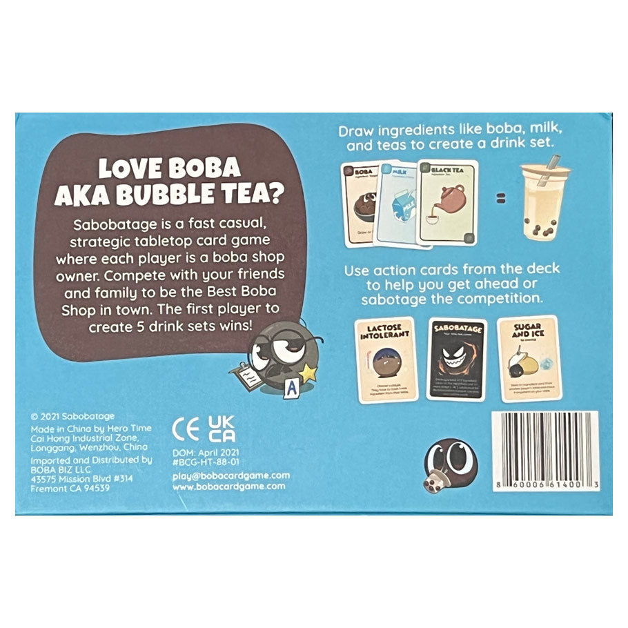 SaBOBAtage - The Boba Card Game