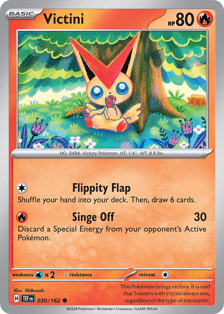 Victini - 030/162 (TEF) Common - Near Mint