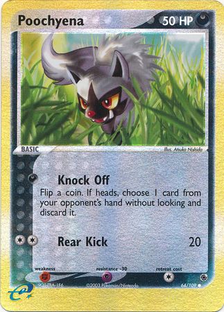 Poochyena - 064/109 (RS) Common - Light Play Reverse Holofoil