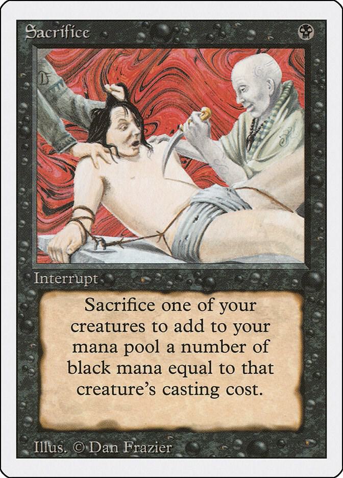 Sacrifice (3ED-U) Moderate Play