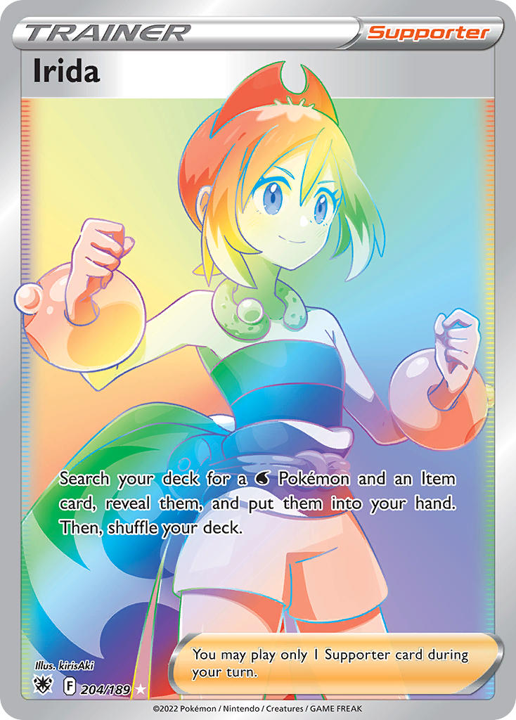 Irida - 204/189 (SWSH10) Secret Rare - Near Mint Holofoil