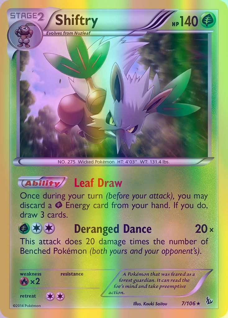 Shiftry - 007/106 (FLF) Holo Rare - Near Mint Reverse Holofoil