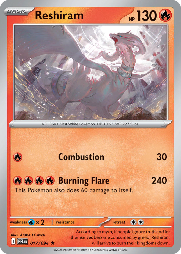 Reshiram - 017/094 (PFL) Rare