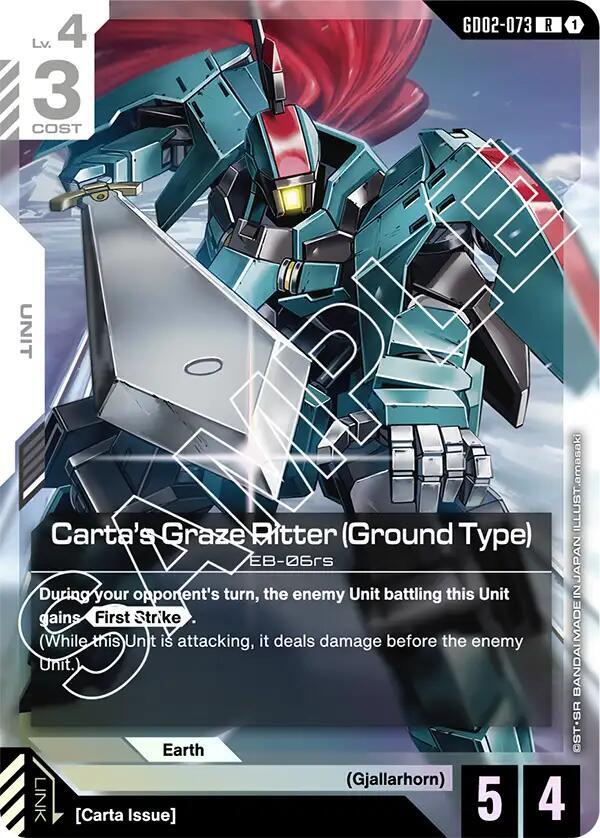 Carta's Graze Ritter (Ground Type) - GD02-073 (GD02) - Near Mint (R)