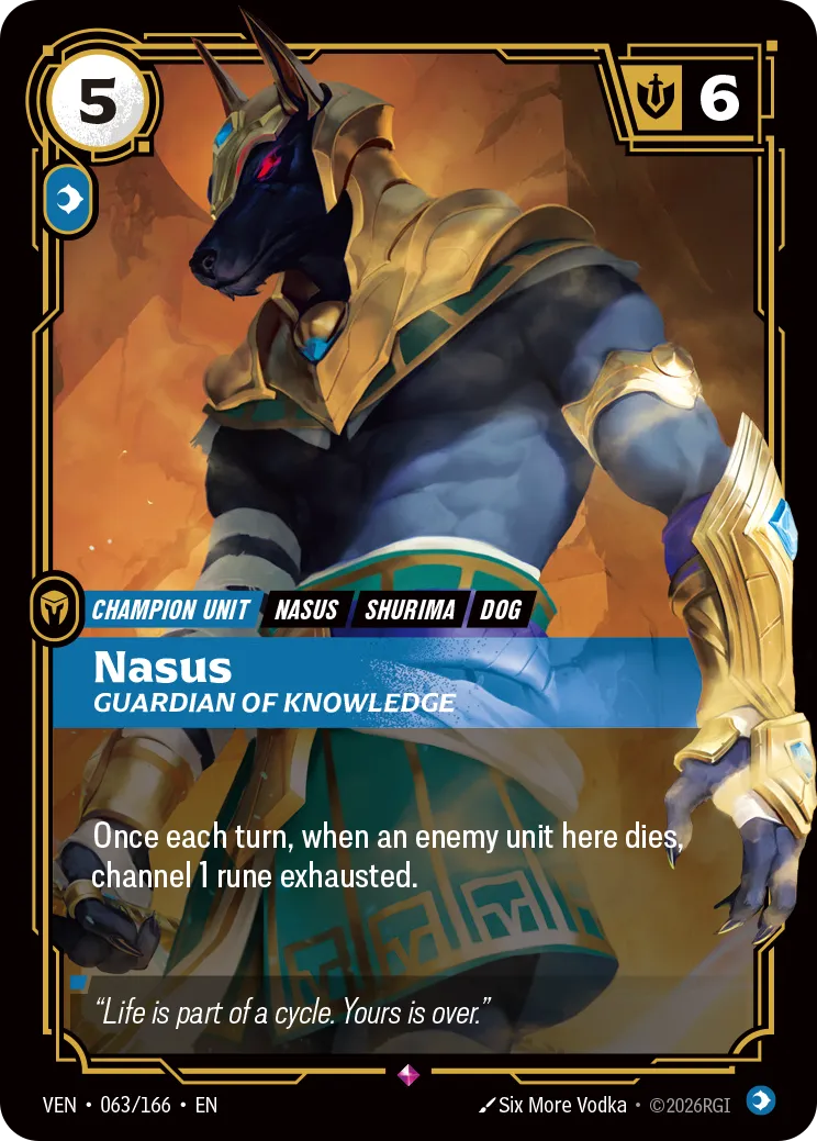 Nasus, Guardian of Knowledge - 063/166 (VEN) Rare
