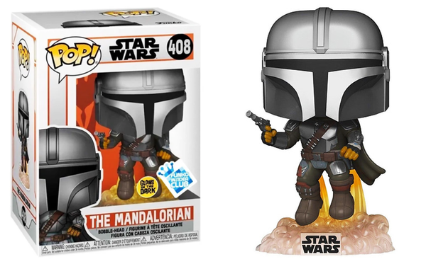 POP Figure: Star Wars The Mandalorian #0408 - The Mandalorian (Funko Insider) (Glow)