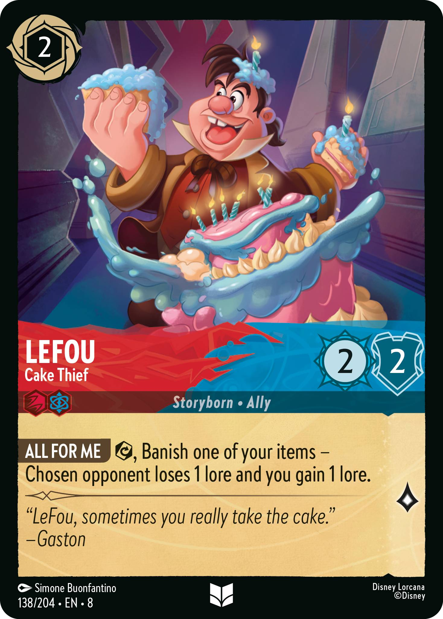 LeFou - Cake Thief (Reign of Jafar - 138/204 ) Uncommon
