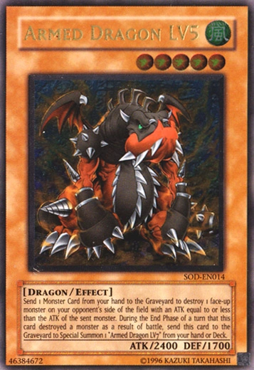 Armed Dragon LV5 (SOD-EN014) Ultimate Rare - Light Play Unlimited