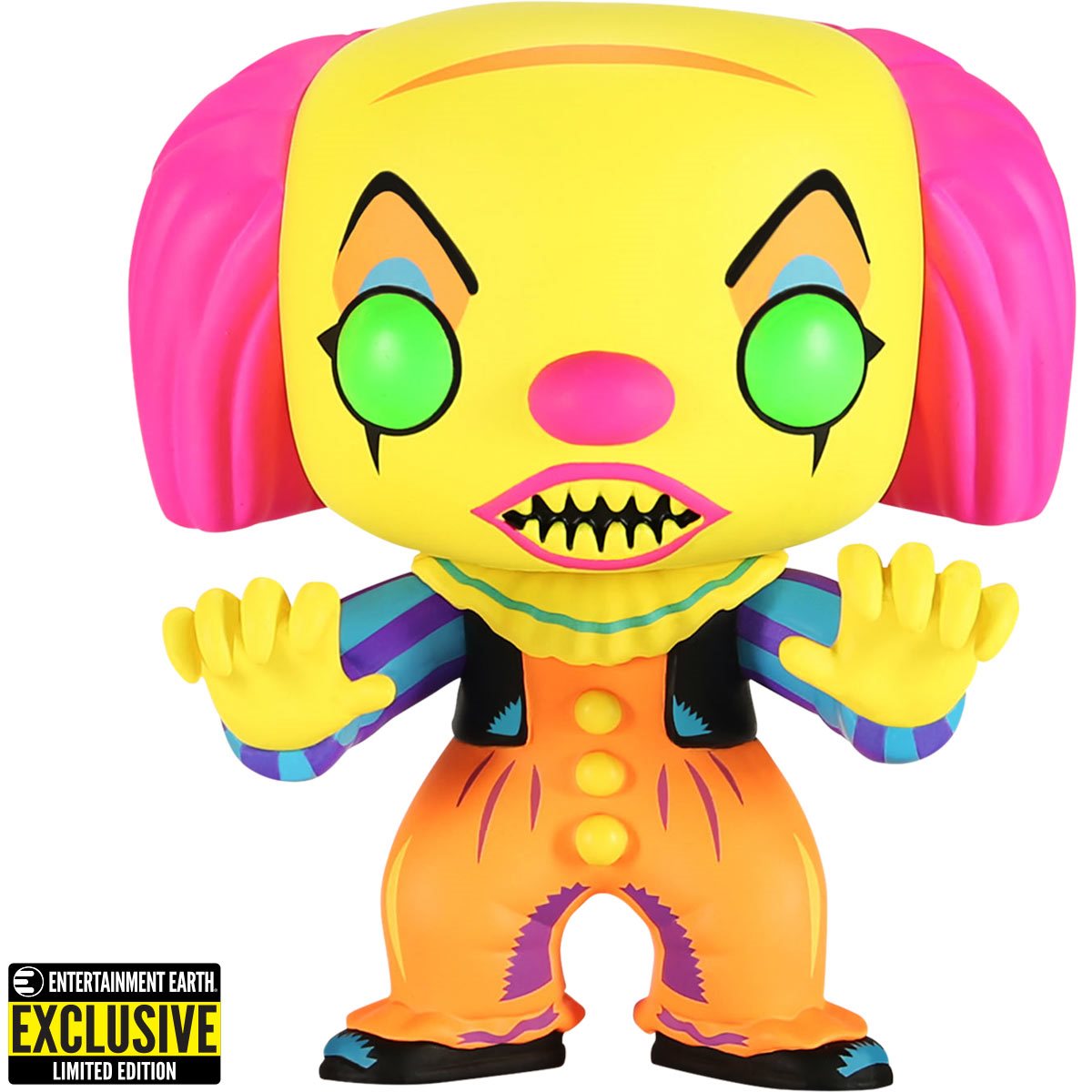 POP Figure: Horror IT #0055 - Pennywise (EE) (BLKLT)
