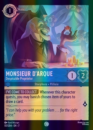 Monsieur D'Arque - Despicable Proprietor (Archazia's Island - 157/204) Common