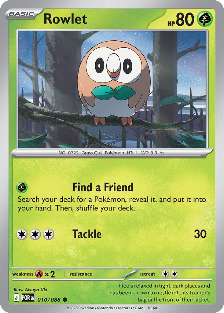 Rowlet - 010/088 (POR) Common