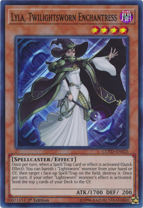 Lyla, Twilightsworn Enchantress (COTD-EN025) Near Mint 1st Edition - Super Rare