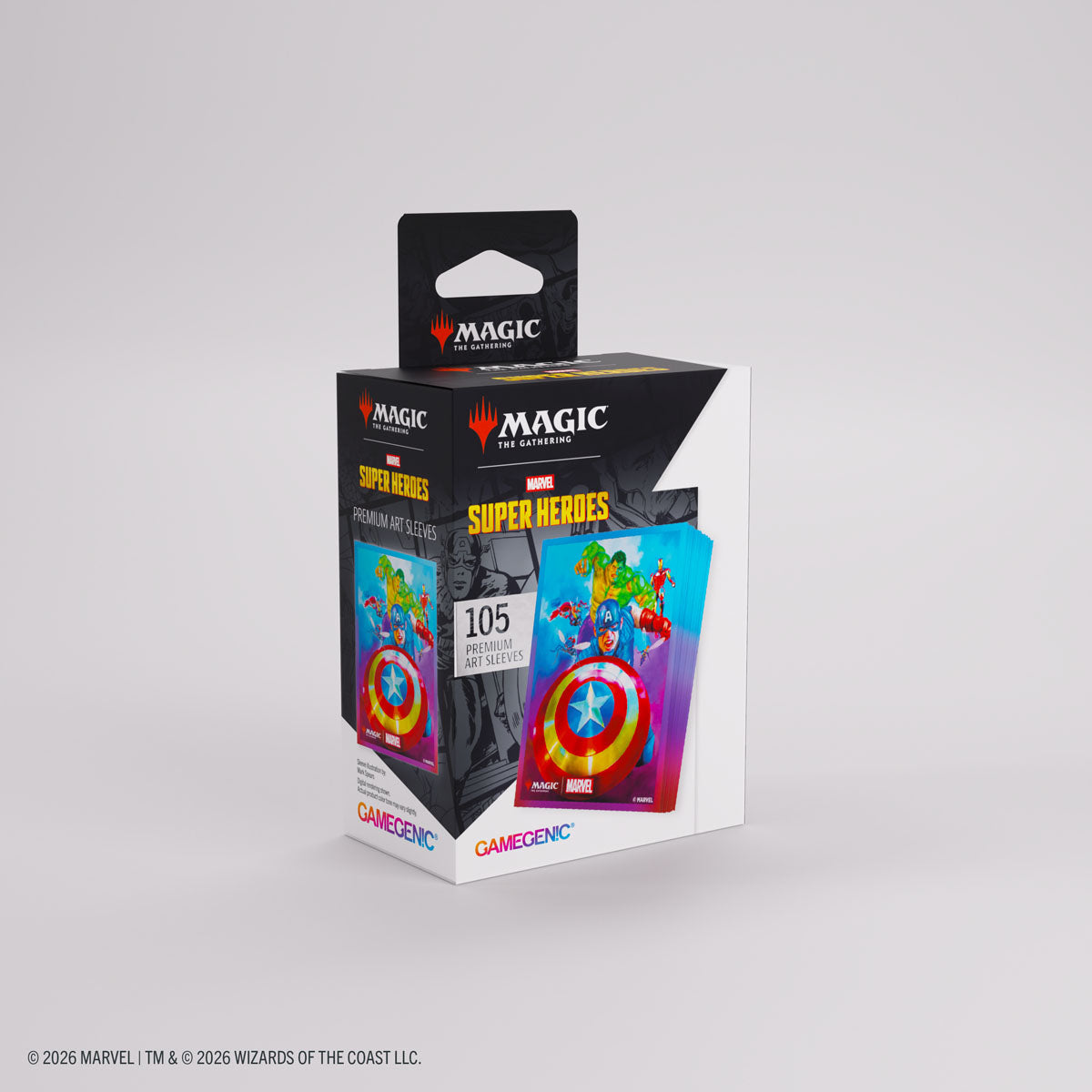GameGenic: Premium Art Sleeves - MTG: Marvel Super Heroes - Captain America, Team Leader