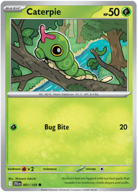 Caterpie - 001/159 (JTG) Common