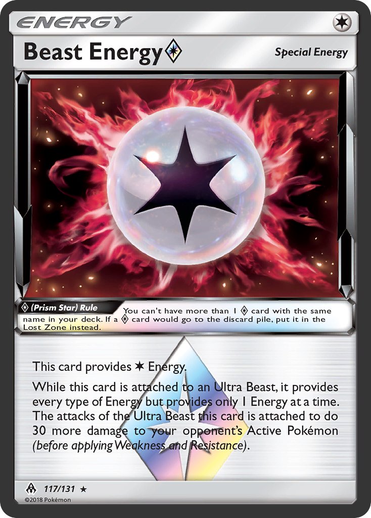 Beast Energy Prism Star - 117/131 (FLI) Prism Rare - Near Mint Holofoil