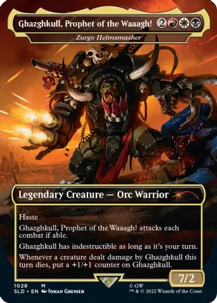 Ghazghkull, Prophet of the Waaagh! - Zurgo Helmsmasher (SLD-M-FOIL) Borderless
