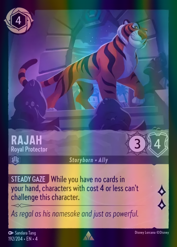 Rajah - Royal Protector (Ursula's Return 192/204) Rare - Near Mint Cold Foil