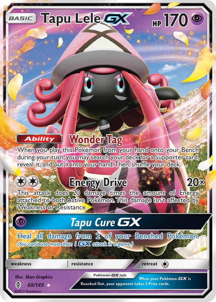 Tapu Lele GX - 060/145 (SM:GRI) Ultra Rare - Near Mint Holofoil