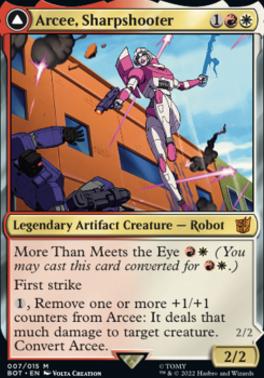 Arcee, Sharpshooter // Arcee, Acrobatic Coupe (BOT-M-FOIL)