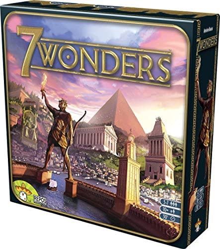 7 Wonders Board Game w/Art Pack & Palace Promos (USED)