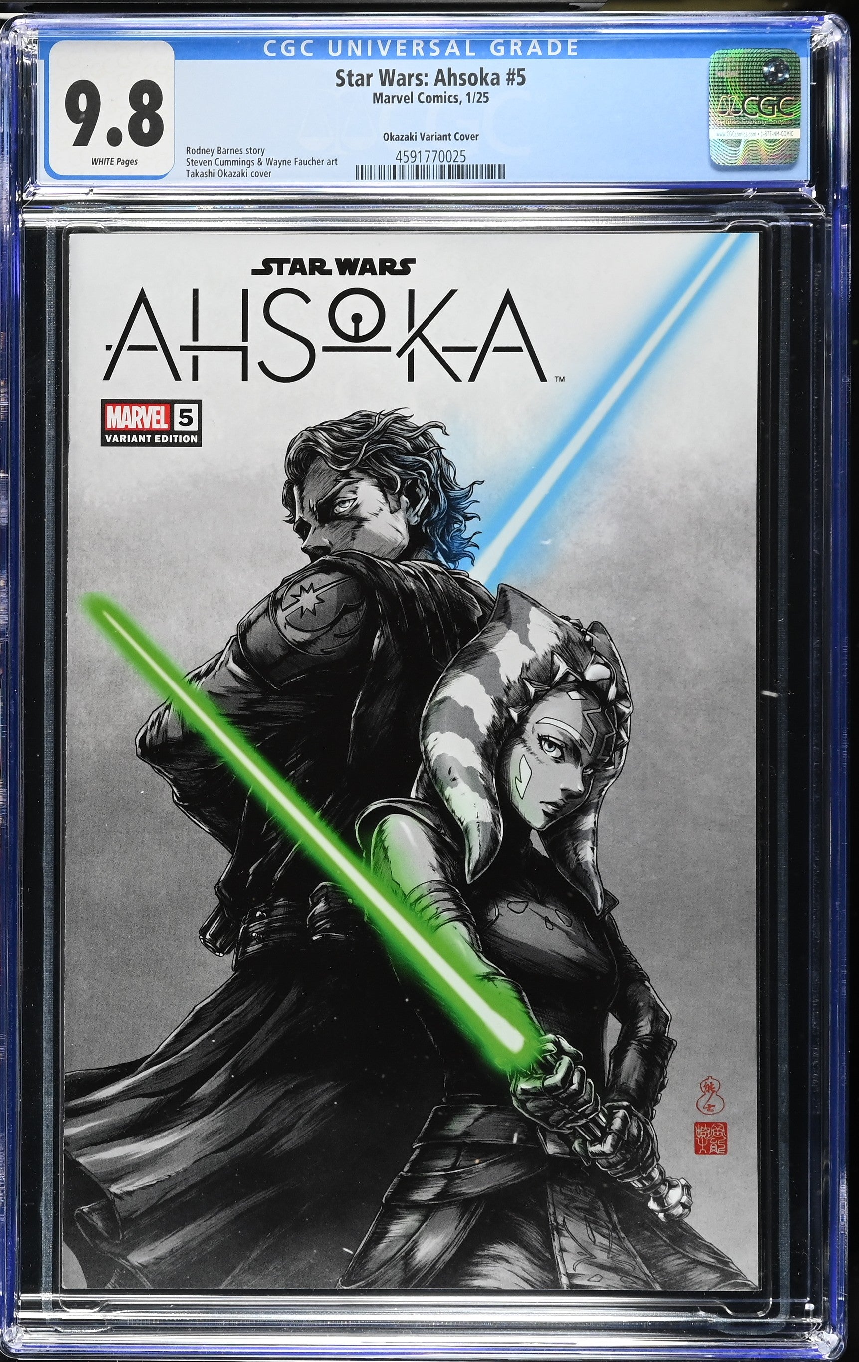 Star Wars: Ahsoka (2024 Series) #5C (CGC 9.8) Limited Variant