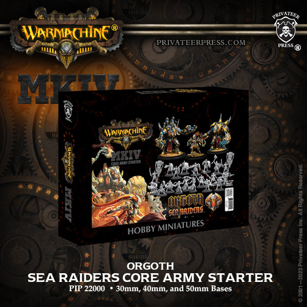Warmachine MKIV (PIP 22000): Orgoth Sea Raiders - Core Army (w/Magnet Set)