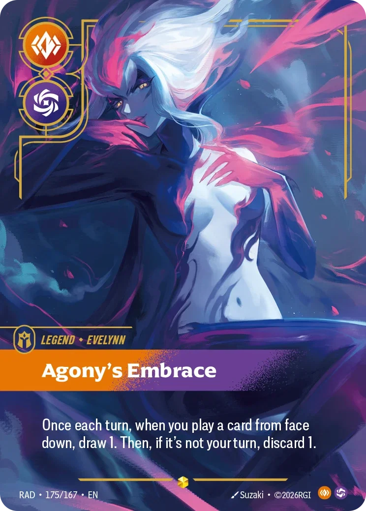 Evelynn, Agony's Embrace (Overnumbered) - 175/167 (RAD) Showcase