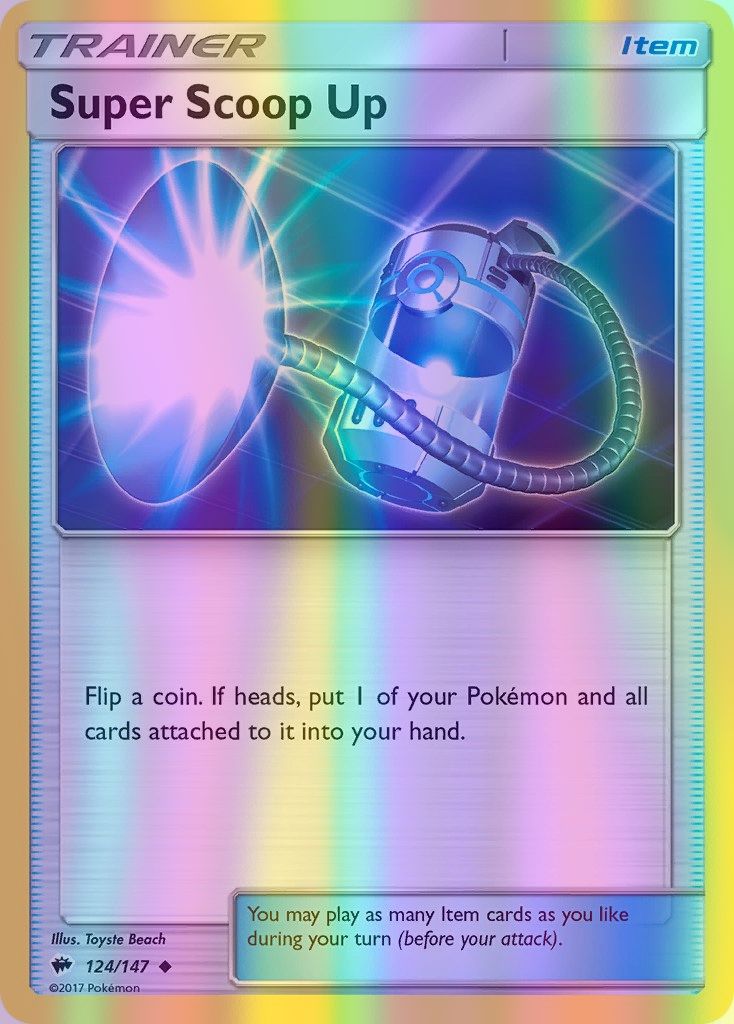 Super Scoop Up - 124/147 (SM:BUS) Uncommon - Near Mint Reverse Holofoil