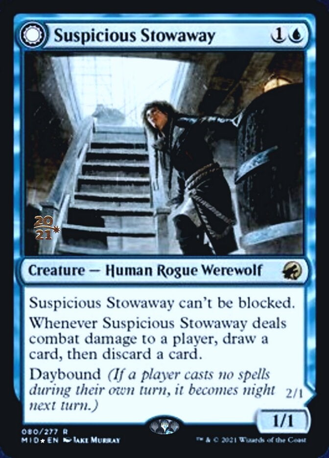 Suspicious Stowaway//Seafaring Werewolf (MID-R-PRE)