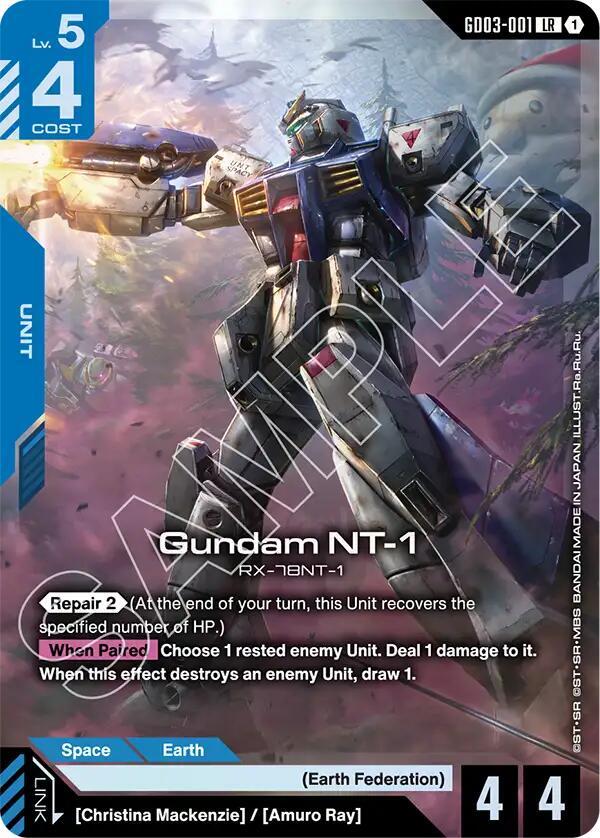 Gundam NT-1 - GD03-001 (GD03) - Near Mint (LR)